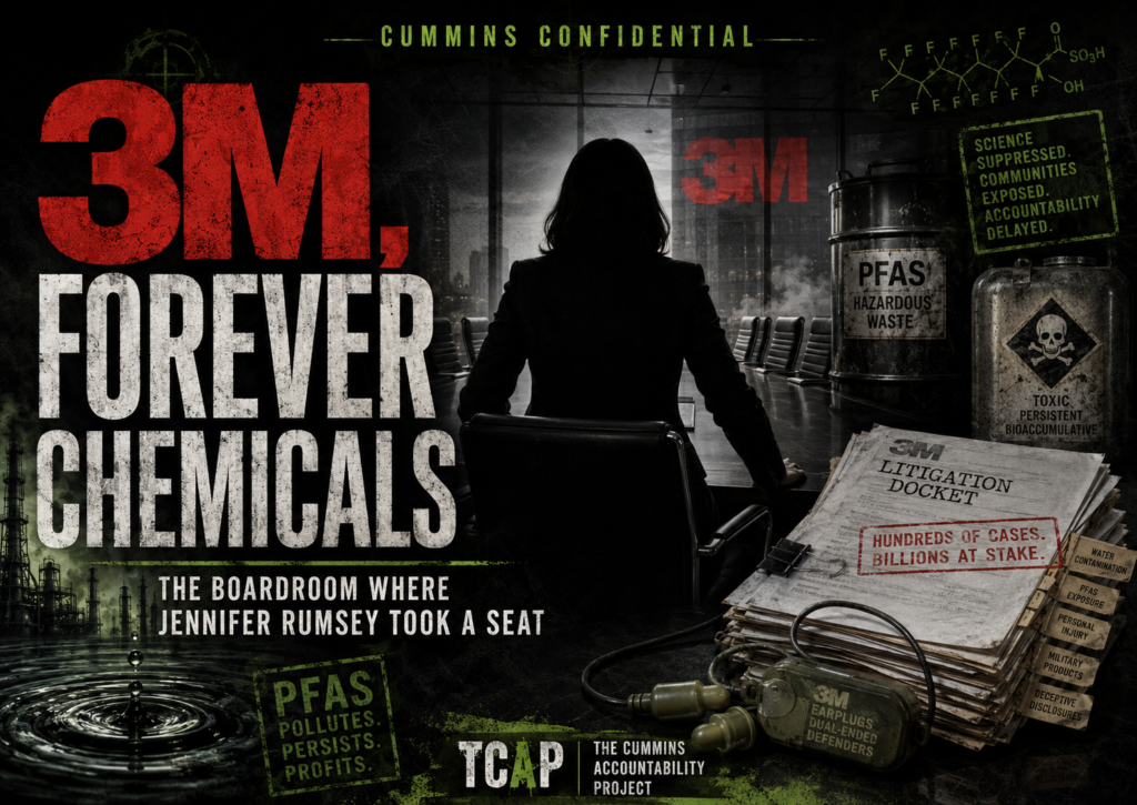 3M forever chemicals PFAS boardroom Jennifer Rumsey Cummins governance sustainability committee